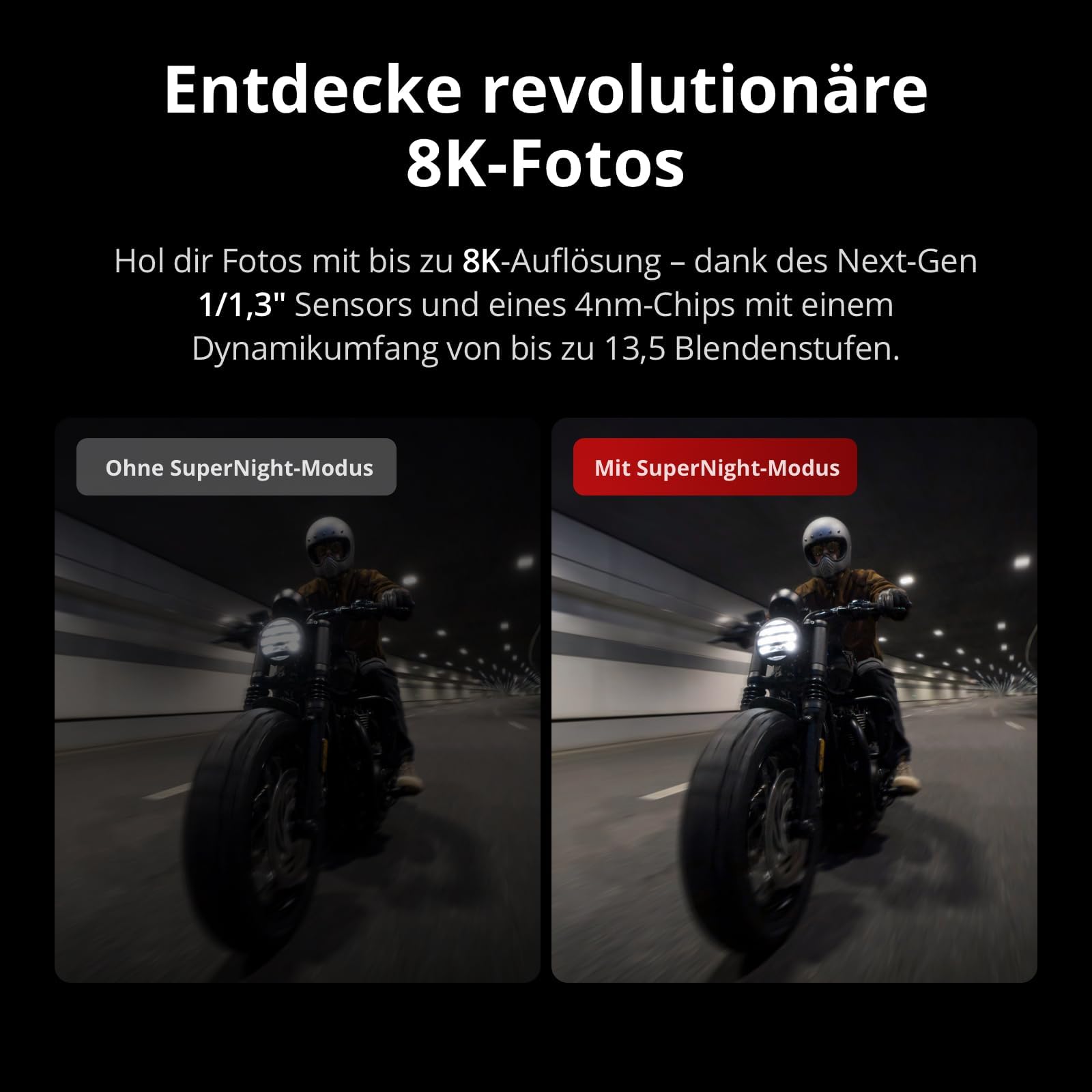 DJI Osmo Action 5 Pro Standard Combo Bundle, Action Cam 4K mit 1/1.3" Sensor, 4K/120fps Videokamera, Stabilisierung, Motivverfolgung für Vlogs, Reisen, Outdoor(58 Zubehör)