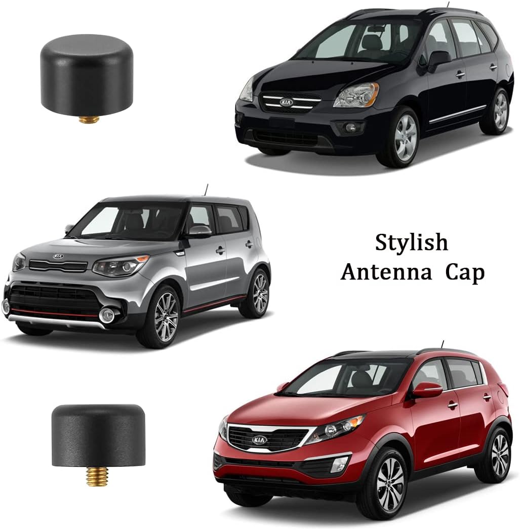 Custom Antenna Delete Cap for Hyundai Santa Fe Tucson Veracruz Accent Elantra, for KIA Sportage Sorento Soul Forte Rio Rondo (2001-2022), Stylish Antenna Cover for Hyundai KIA Accessories