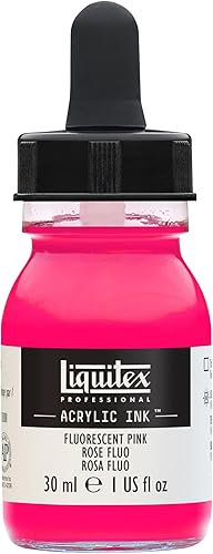 Liquitex Tinta acrílica profesional, tarro de 1 oz (1.0 fl oz), rosa fluorescente