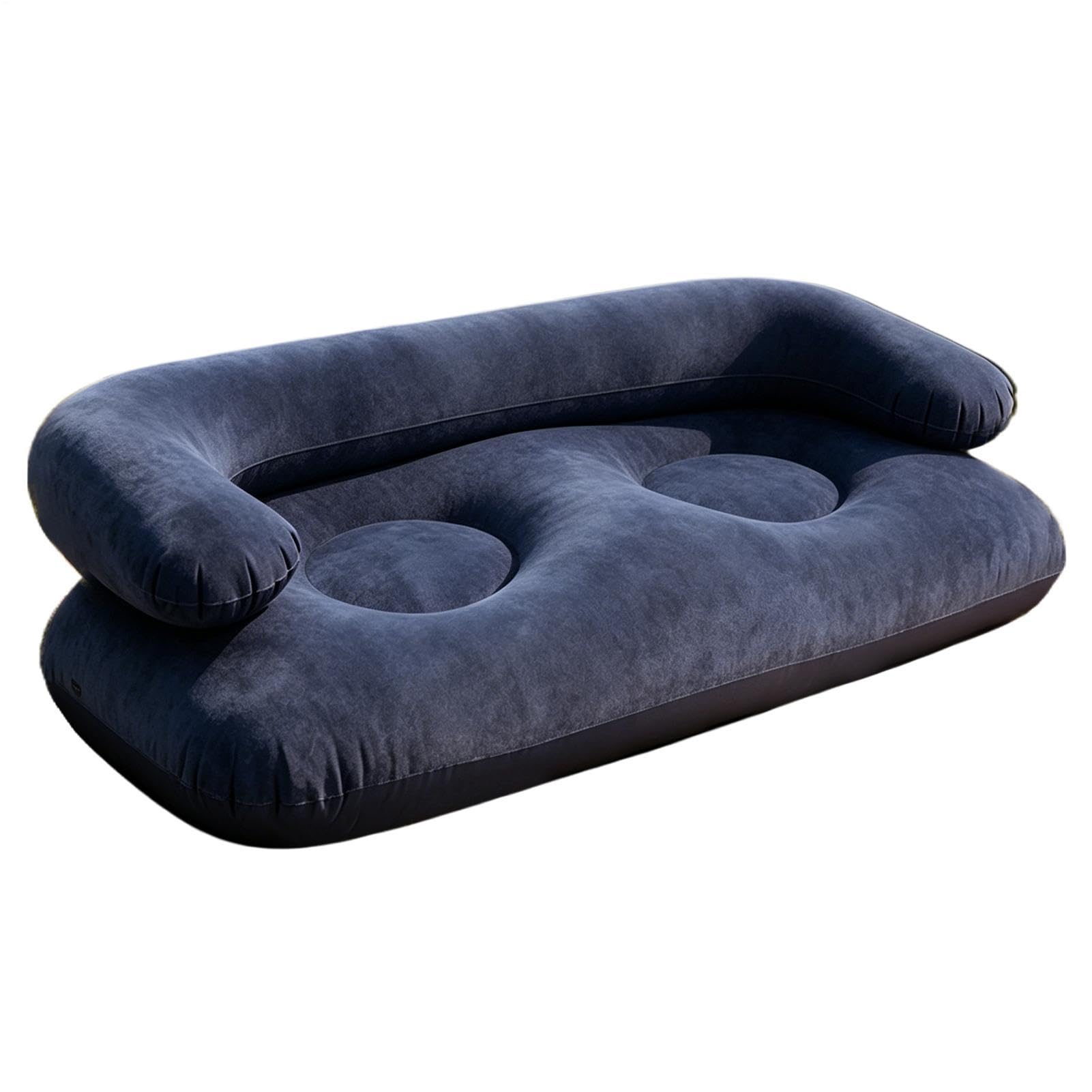 Générique Canapé Gonflable De l-uxe pour 2 Personnes, Finition Floquée, Canapé Gonflable, Chaise Gonflables Pliante, Canapés Confortables Portables avec Accoudoirs pour Intérieur Et Extérieur