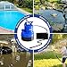 PANRANO 1/2HP Small Water Pump 2700GPH Submersible Sump Pump For Basements Garden Pond Pool Flooded Water Removal With 16.4 Ft Power Cord and Hose Adapters