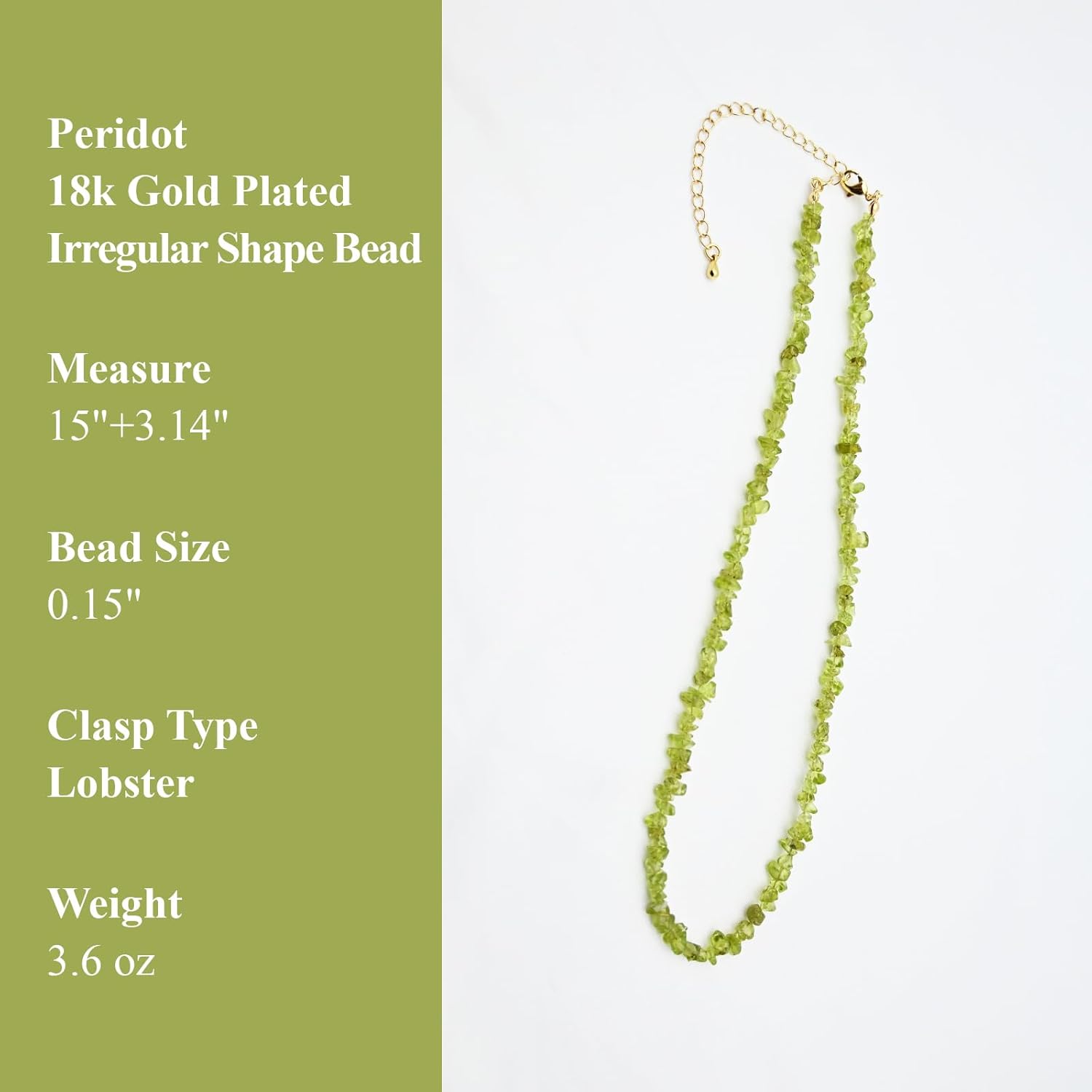 ZANNAH Gemstone Beaded Necklaces for Women - Boho Style Essential Necklace 15" + 3.14" Extender, Cute and Trendy Choker, Natural Stone Handmade Jewelry, Thoughtful Gifts for Women - Image 7