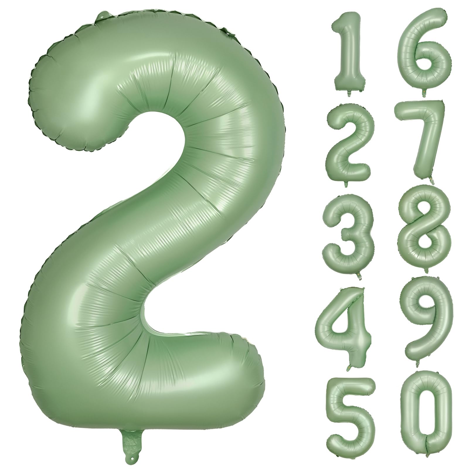 Red 0 balloon 40 Inch Giant Helium Foil Number 0 to 9 Red Balloon Birthday Wedding Party Digital Decorations (Number 0) — view 229
