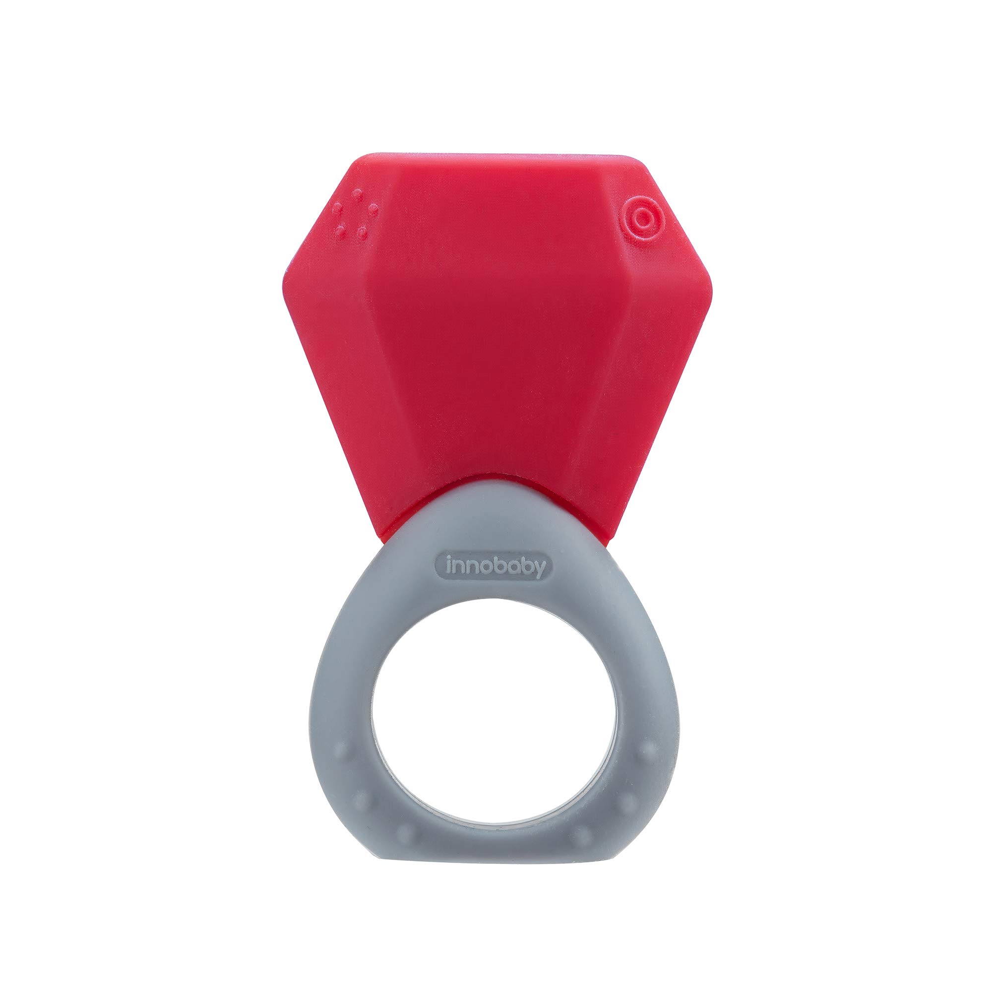 InnobabySilicone Birthstone Ring Teether - January Garnet, of