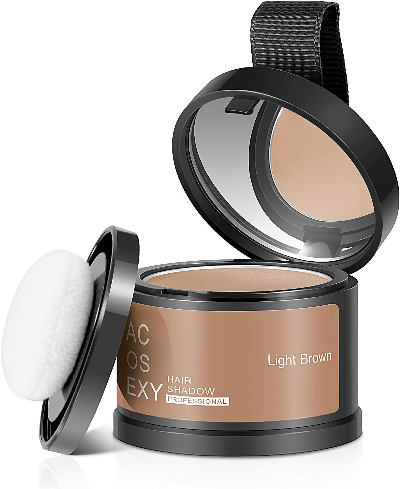 Root Touch Up Hair Powder, Instantly Root Cover Up Hairline Shadow Powder,Hairline Powde for Women Eyebrows, Gray Hair Coverage Touch Up For Men Beard Line,Bald Spots (Light Brown)