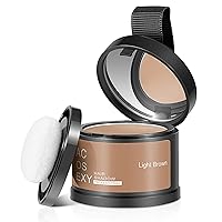 Vista 10 de Polvo para Retoque de Raíces del Cabello, Cubre Instantáneamente las Sombras de la Línea Capilar, Marrón Oscuro para Cabello Fino, Mujeres/Hombres