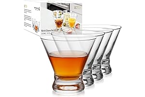Stemless Martini Glasses Set of 4: Sip in Sophistication
