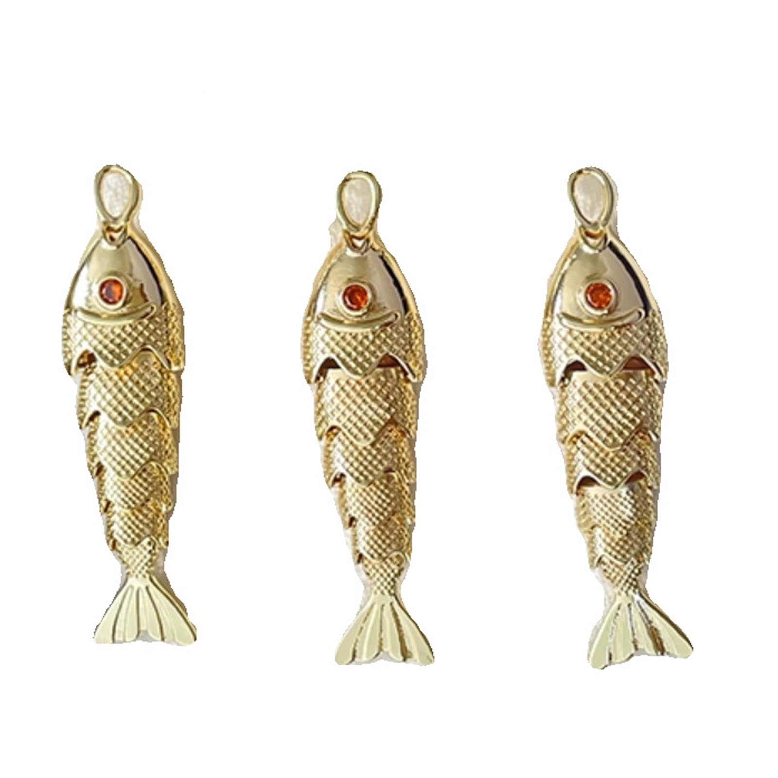 Jazuaiao Stylish Sturdy Alloy Fish Jewelry Supplies for Creative Necklace Bracelets Earrings Accessories Projects Alloy Geometrics Fish Pendant Geometrics Charm for Bracelets
