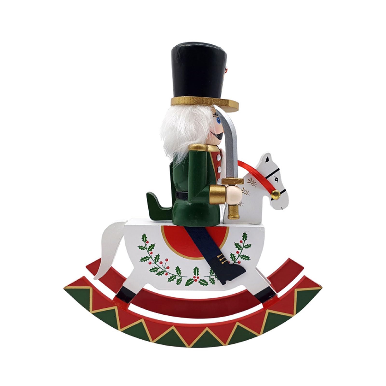Elnwnnkc Christmas Theme Figurine Wood Decorations Statue for Unique Desktops Ornament Tabletop Decorative Sculpture Holiday Figurine
