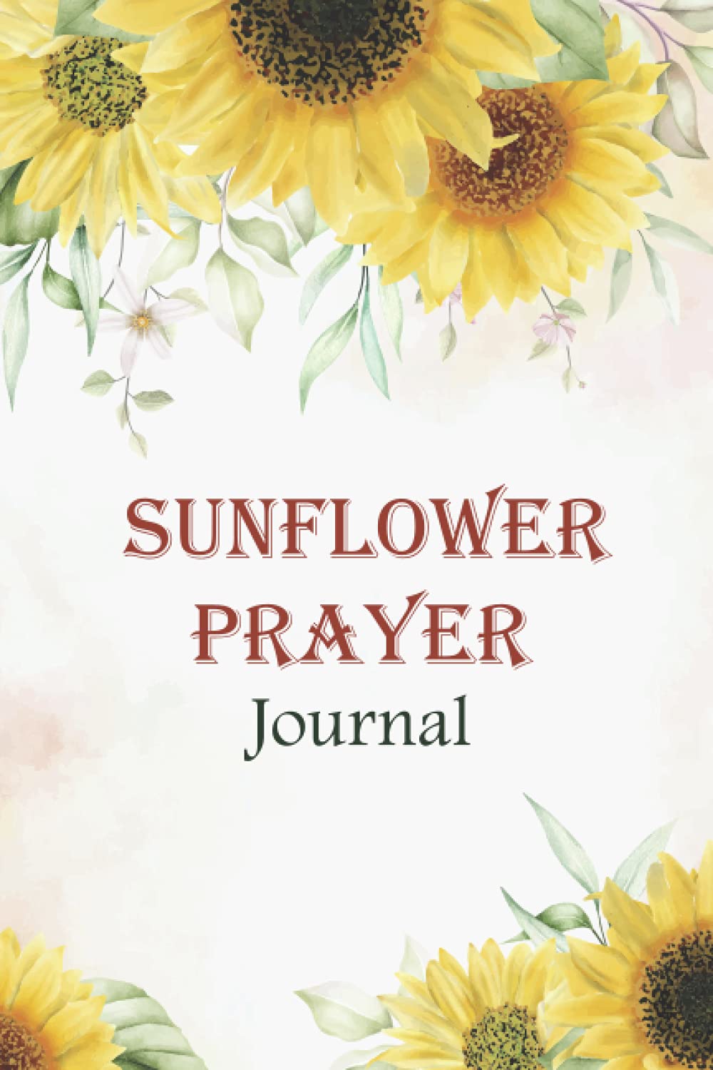 Sunflower Prayer Journal Printable KDP: Daily Devotional Journal, Devotional Calendar, Hope Waits Journal (6x9 in, 110p)