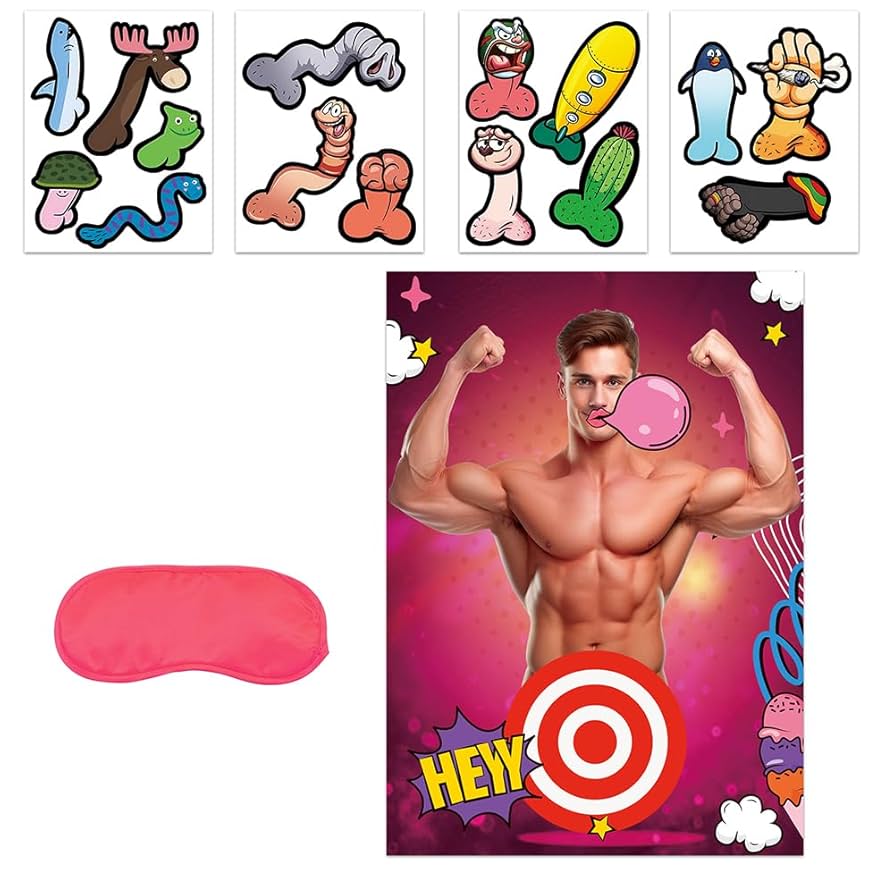 Free Printable Pin The Junk On The Hunk Printable Free Printable Pin The Junk On The Hunk Printable