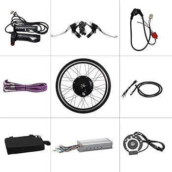 Amazon | 48V 1000Wハブモーターバイク変換キット、防水電動自転車変換