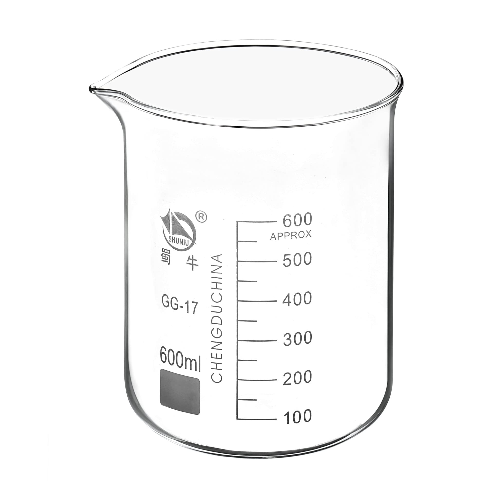 PATIKIL 200ml Low Form Glass Beaker, 3.3 Borosilicate Glass Graduated Printed Scale Measuring Cups with Spout for Kitchen Lab Liquids Transit Boiling — Amazon image 16