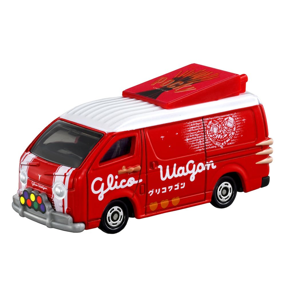 グリコ おまけ　Glico ミニカー メタリックグリーン Takara Tomy Tomica No.58 Glico Wagon Scale 1/64 From Japan