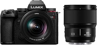 Panasonic LUMIX S5II Mirrorless Camera (DC-S5M2KK) with LUMIX S Series 85mm F1.8 L Mount Interchangeable Lens (S-S85)