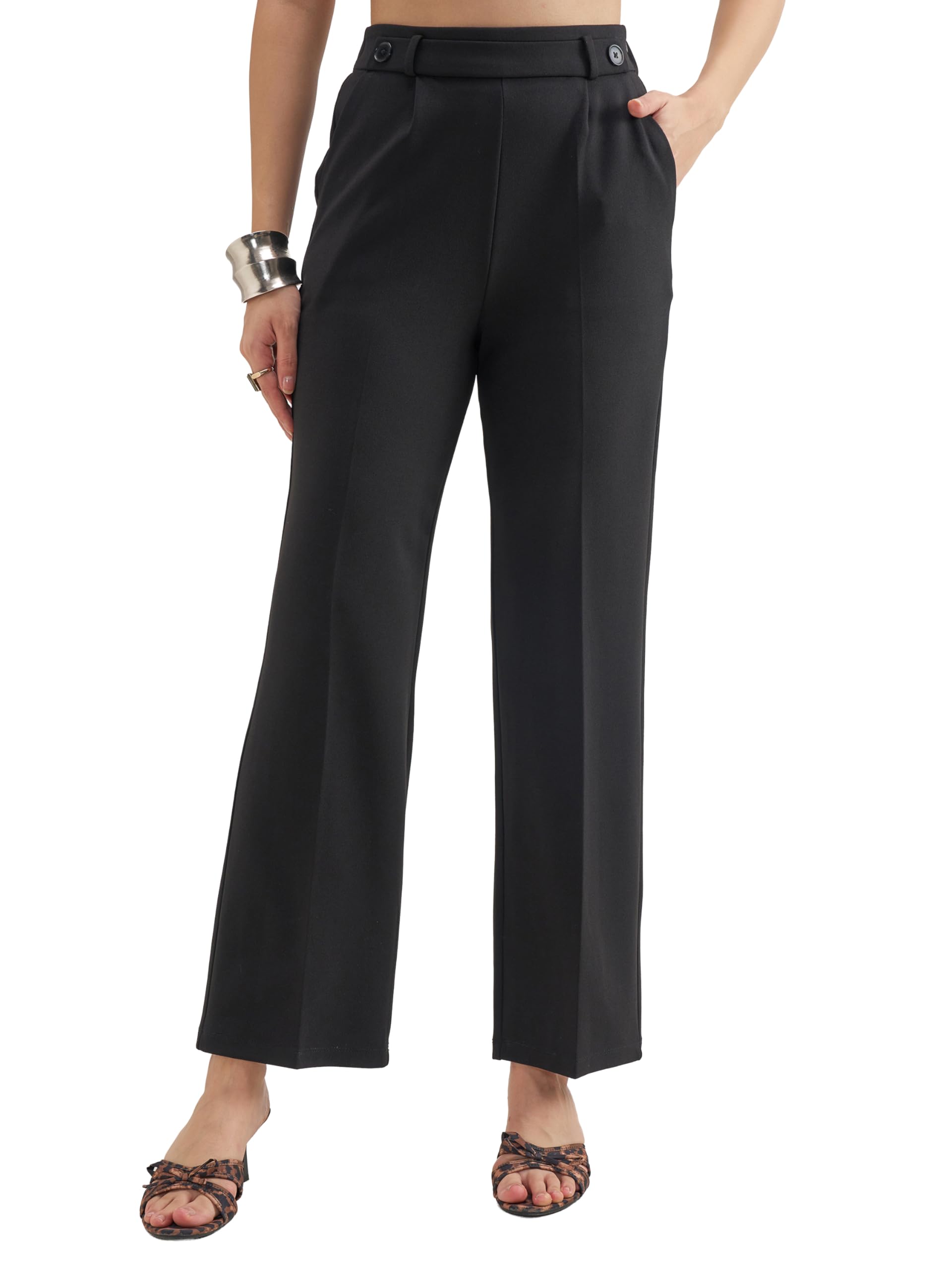 tokyo talkies Women's High-Rise Tailored Trouser-picture-53