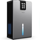 Dehumidifier&comma; Dehumidifiers for Home&comma; 98 OZ Water Tank&comma; &lpar;1000 sq&period;ft&rpar; Quiet Dehumidifier for Basement Bedroom Bathroom with Humidity Display&comma; Auto Shut Off&comma; Relaxing 7 Color Ambient Light&lpar;Gray&rpar;