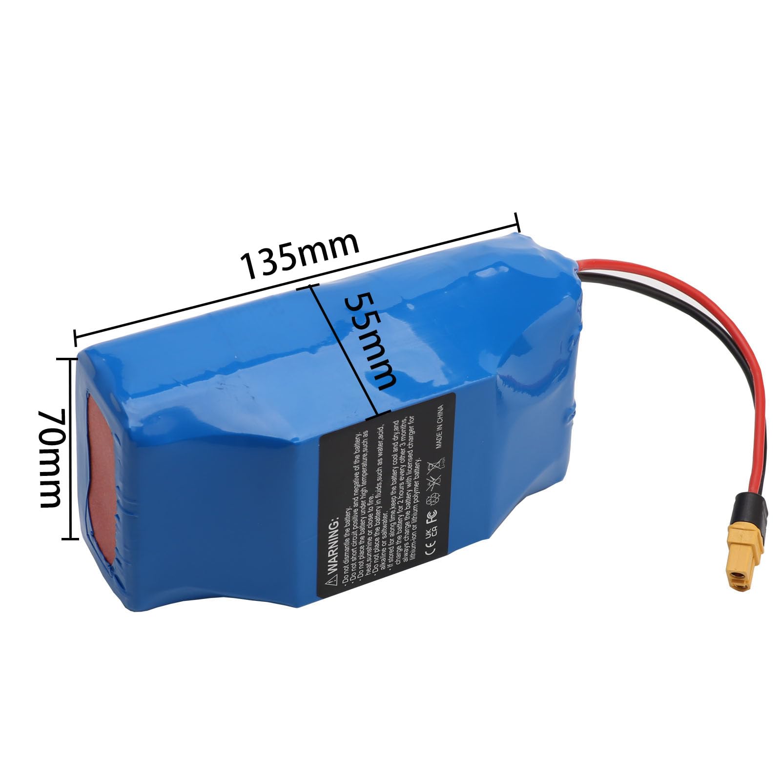 24V 25.2V 36V 6Ah Batterie Li-ION pour CityBlitz ARCOS, MEKOTRO, iconBIT et Tilgreen Hoverboard E-Scooter Balanceboard Batterie Li-ION avec Protection électronique (25.2, Volts)