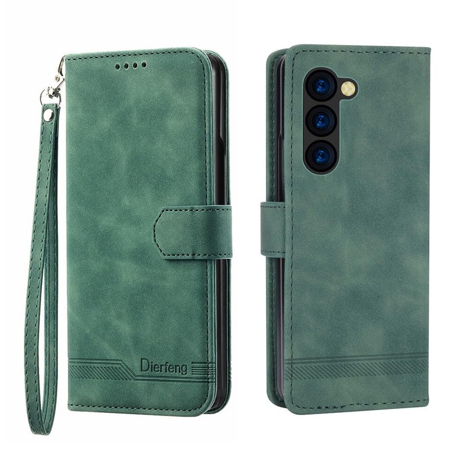Housse cuir Samsung Galaxy Z Fold 7 avec fermeture aimantée et portefeuille