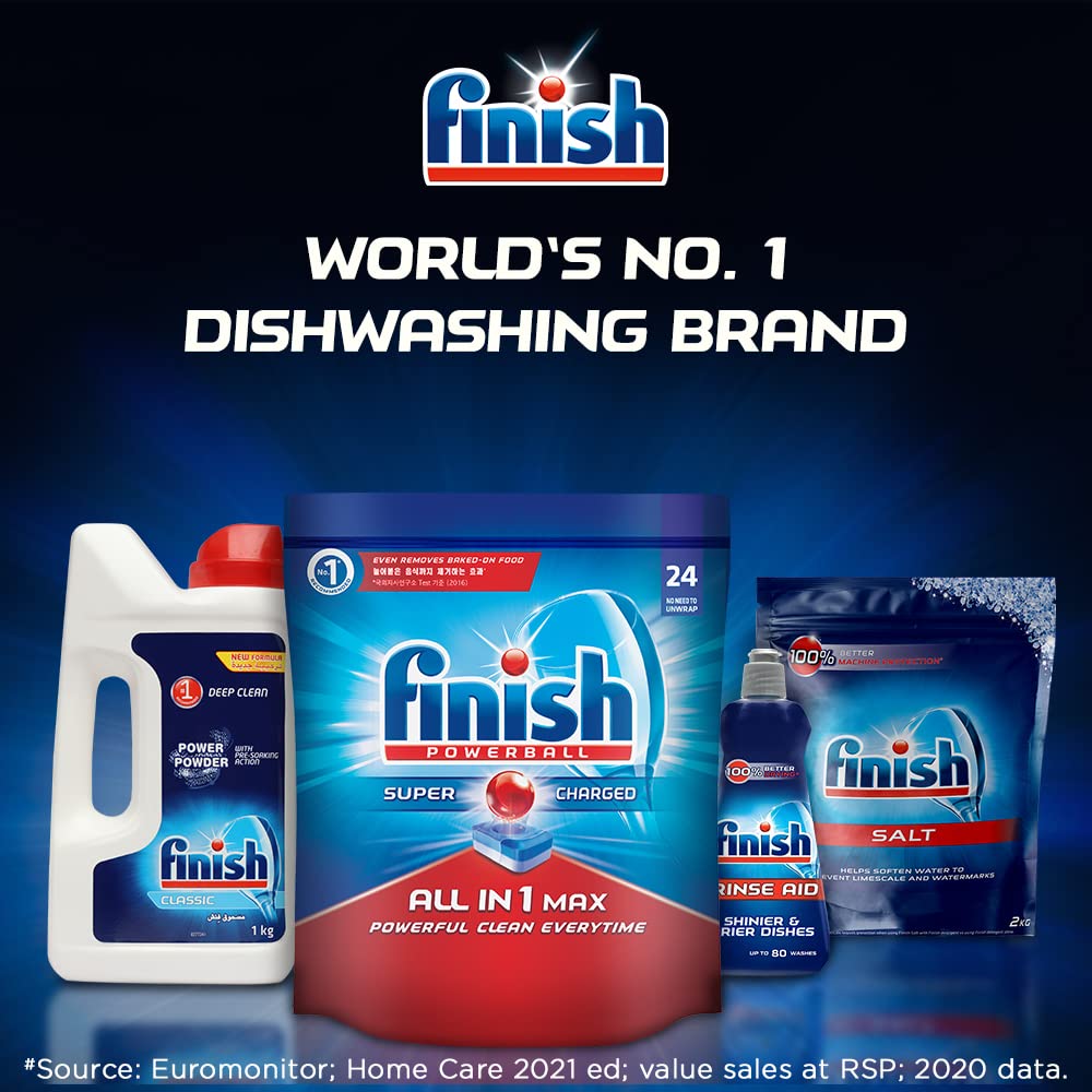 Buy Finish Dishwasher 'All in 1 Max Powerball' 24 Tablets World's