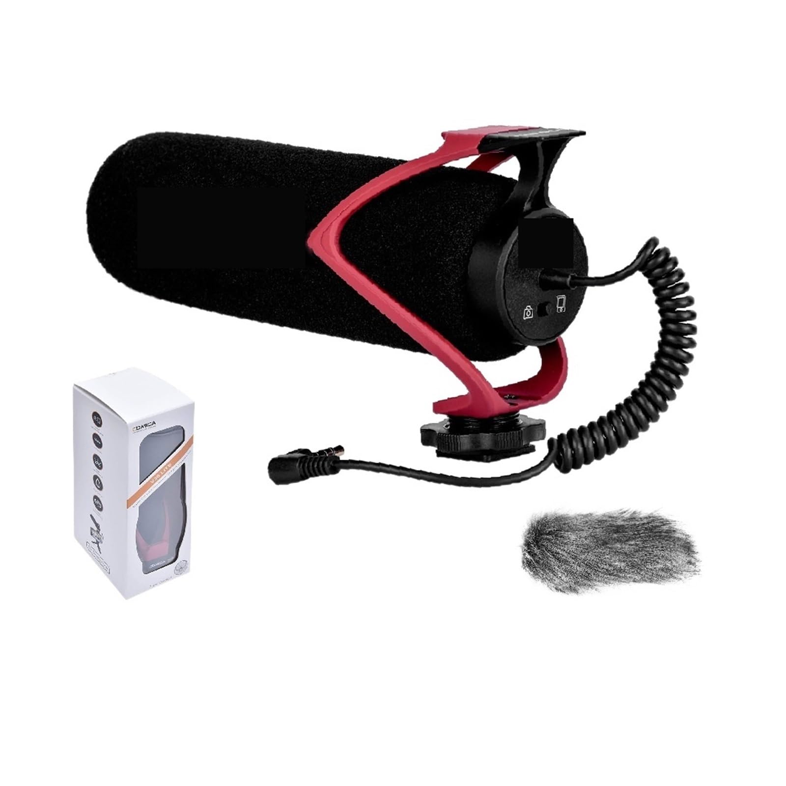 Mikrofon studyjny CVM-V30LITE Mikrofon do aparatu Mikrofon superkardioidalny do lustrzanek cyfrowych Niskoszumowy mikrofon kierunkowy Staraj się, aby Twój głos był czysty(Rose Red)