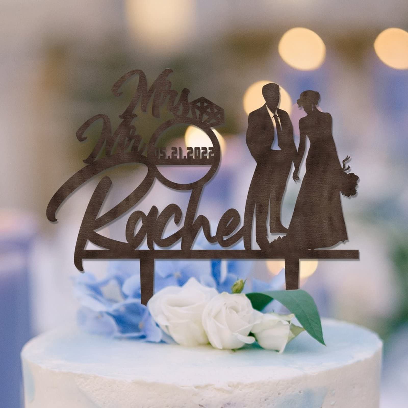 Rustic Wedding Bride And Groom Toppers Forests Trees Funny Mr And Mrs