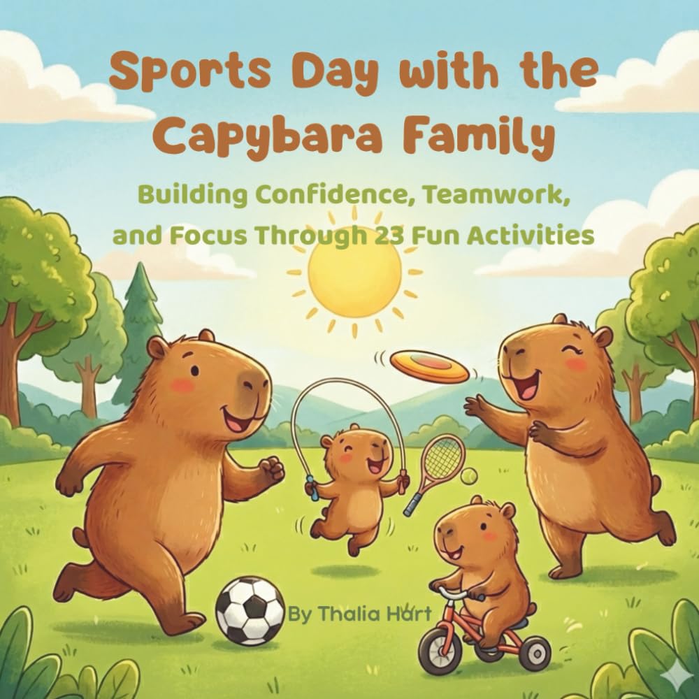 Sports Day with the Capybara Family: Building Confidence, Teamwork, and Focus Through 23 Fun Activities