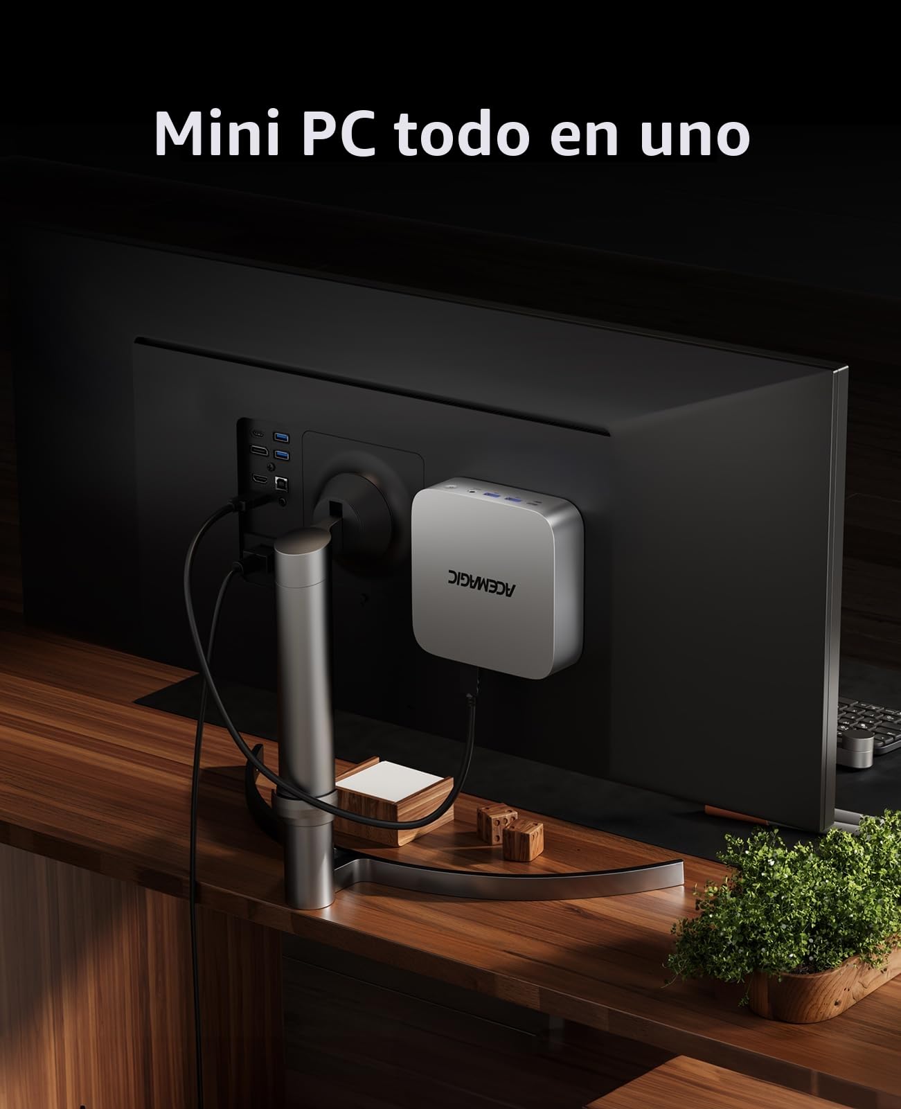 ACEMAGIC Matrix Mini M1 Mini PC, Windows 11 Pro, AMD Ryzen 7 6800H (8C/16T, hasta 4,7 GHz), Mini Ordenador con 32 GB LPDDR5 1TB M.2 SSD, Pantalla Triple 4K, WiFi 6/BT 5.2 para Juegos y Oficina