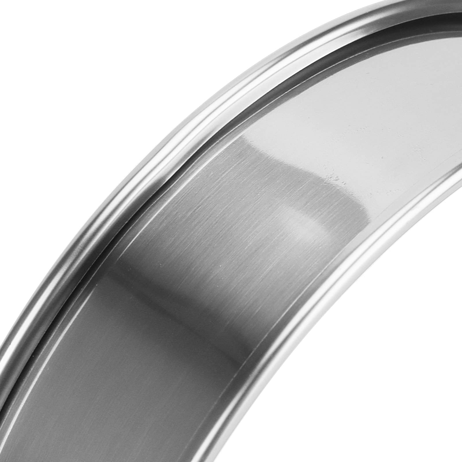 6 Anelli Per Muffin In Acciaio Inox - 10.5x2.5 Cm, Antiaderenti Per Torte, Mousse E Dessert - Foto 6