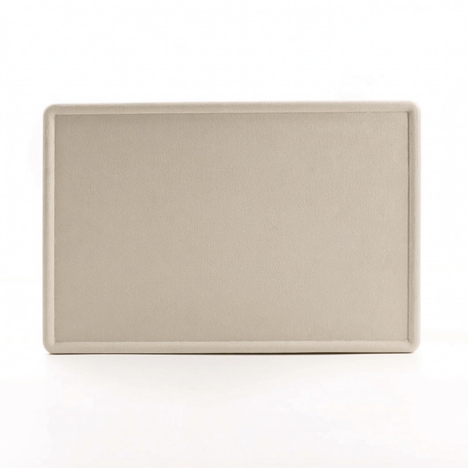 Colcolo Vassoio Esposizione Gioielli Vassoio Gioielli Vassoio Organizzatore Vassoio Portaoggetti Vassoio Porta Gioie in Velluto Soffice con Bordo di per, Beige