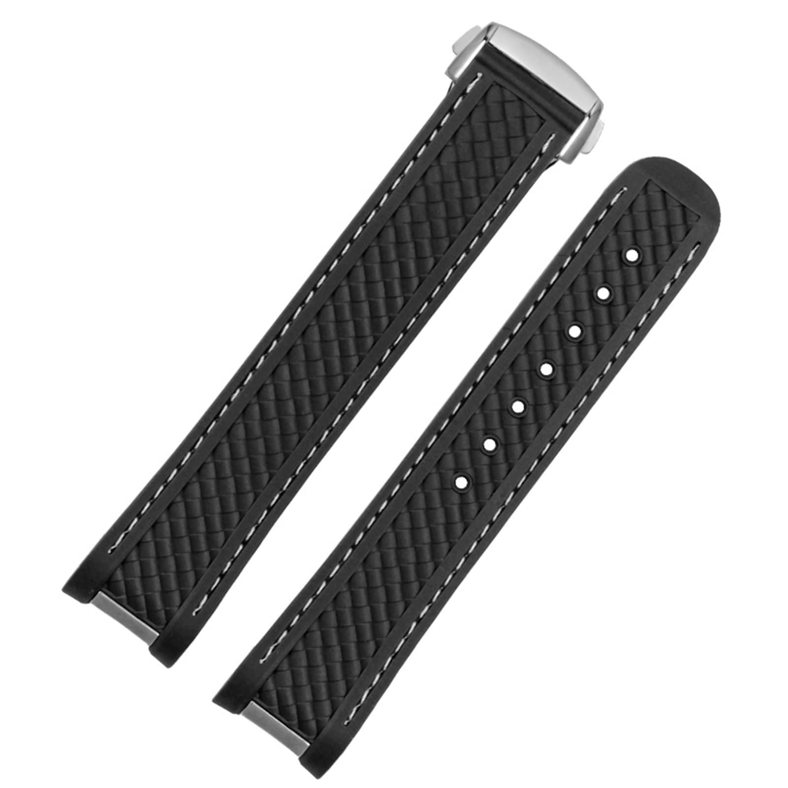 Gumowy pasek do zegarka jest odpowiedni do zegarków Omega serii Haima 220/210, wodoszczelny silikonowy pasek dla mężczyzn, 20 mm