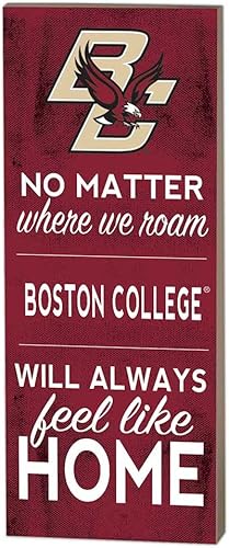 KH Sports Fan Boston College Eagles 7"x18" No Matter Where Sign, One Size, Multi