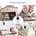 Security Camera System Surveillance Baby Nanny Pet Garage,Two Way Audio Pet Cameras Wireless Home Indoor HD WiFi Baby Monitor with Motion Detection Night Vision for Elder Office Shop (White)