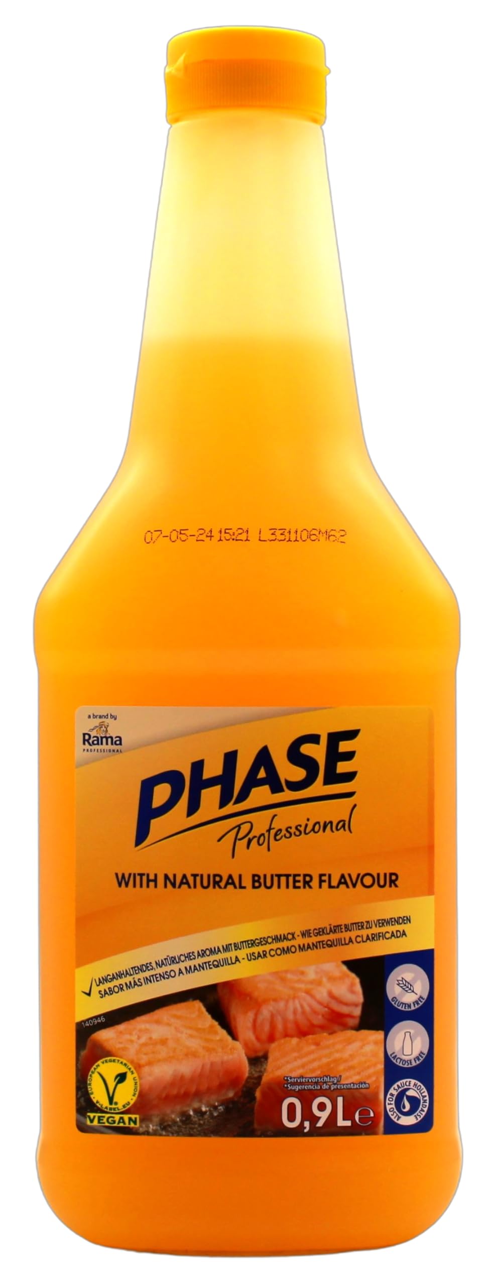 Rama Phase Professional Butter Flavour Pflanzenöl, 6er Pack (6 x 900ml)