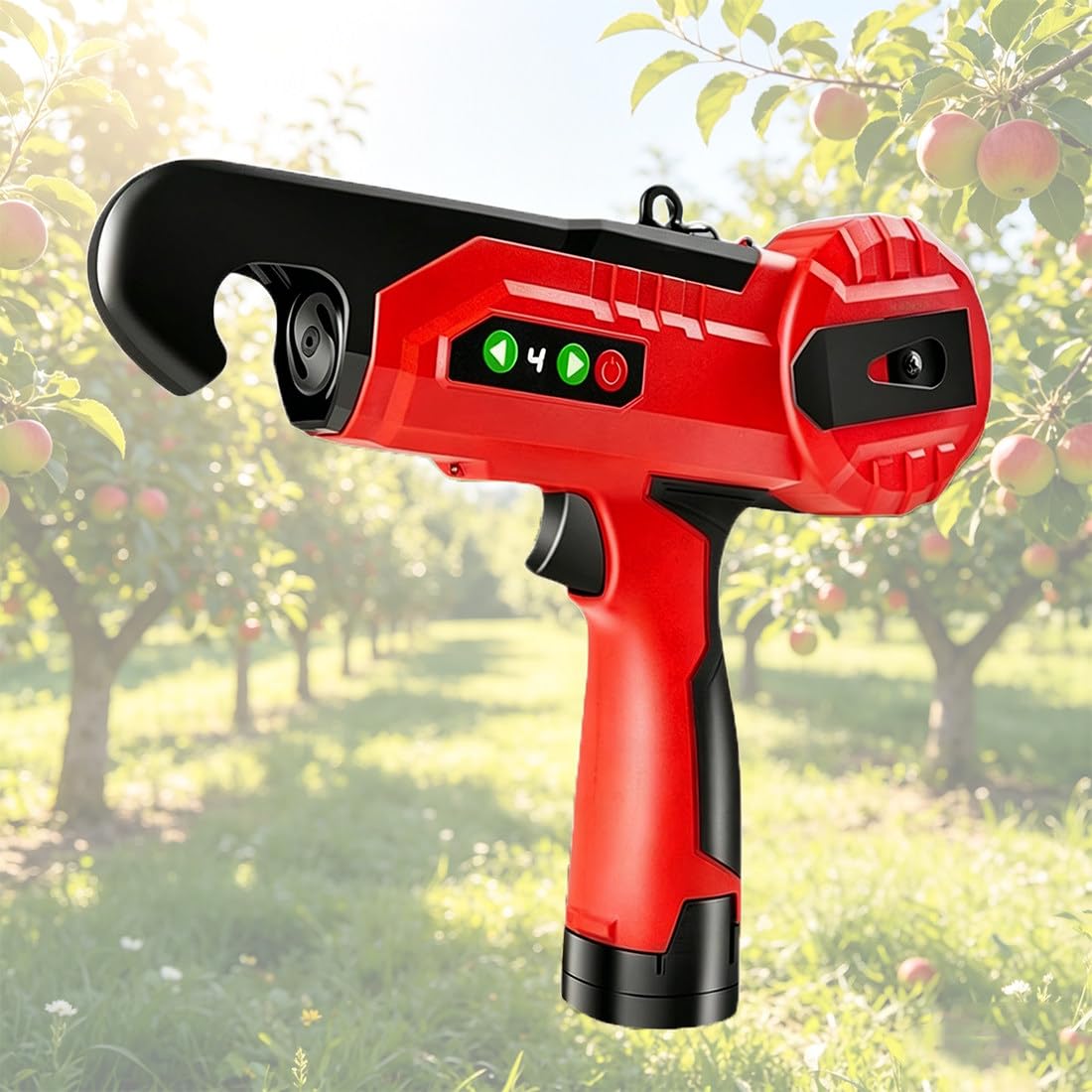 Legatrice portatile per piante con funzionamento con una sola mano, capacità del fascio di 25 mm e durata della batteria di 8 ore per ortaggi e fiori da giardino