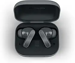 Fone de ouvido Sem Fio Bluetooth Motorola Moto Buds Bass Cancelamento de Ruído Ativo, Som espacial e até 43h de bateria - Preto