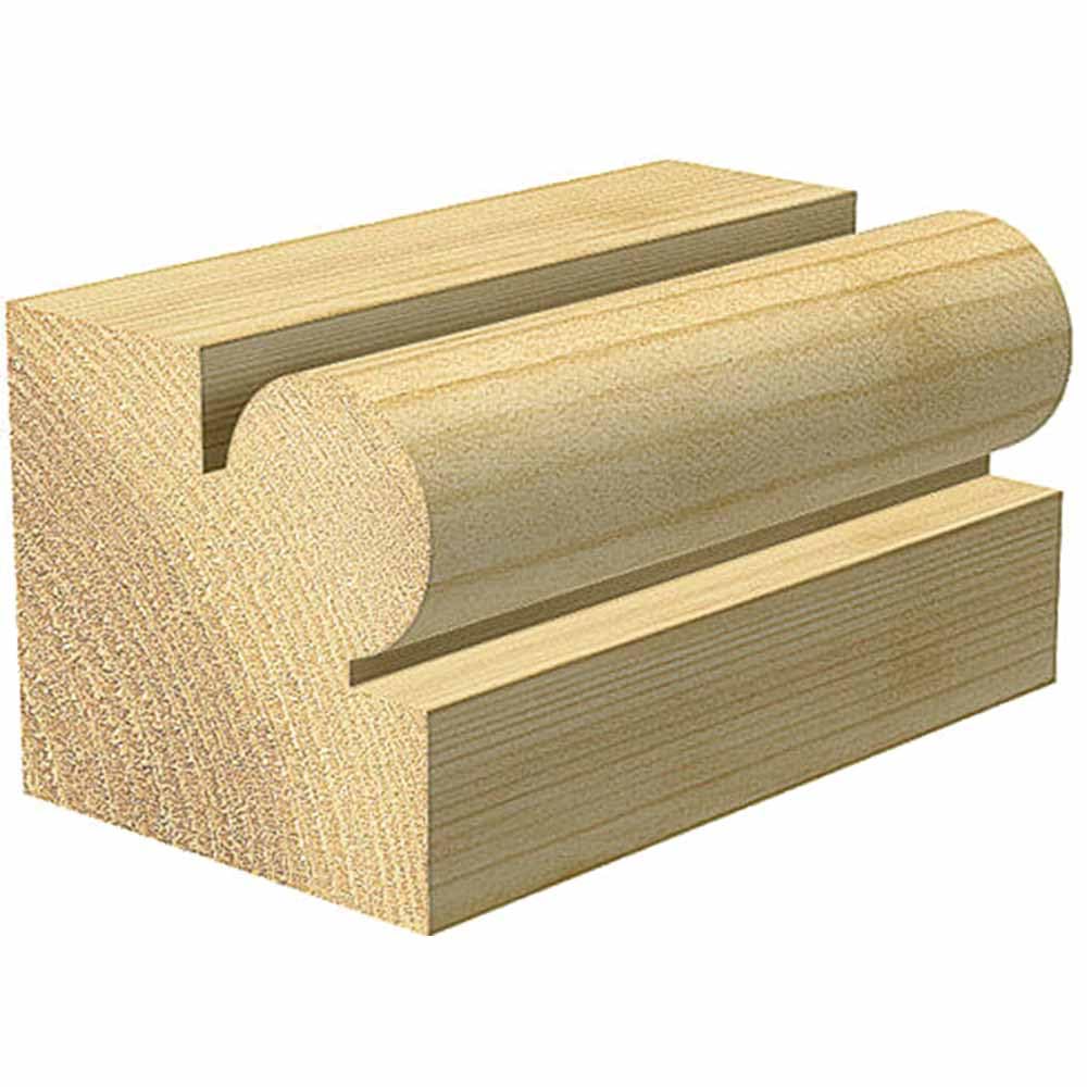 Trend Fresa para ingletes de esquina con rodamiento 28 mm, vástago 1/4 | Ideal para molduras de esquina: Ø28 mm, rodamiento Ø16 mm y radio 4,8 mm; vástago 1/4, 9/72X1/4TC