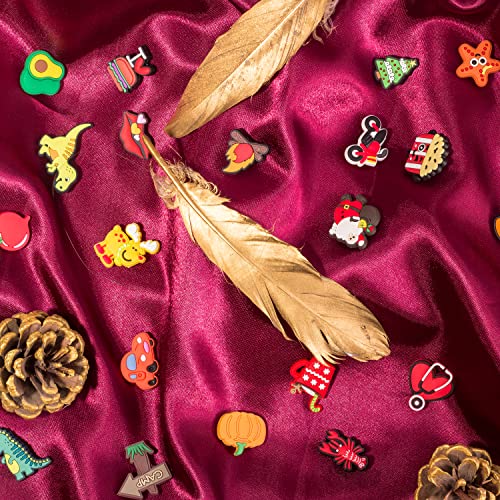 Lenreta 100 Pcs Different Shaped Pvc Shoe Charms For Shoe Decoration+3 Pcs Shoelace Adapter,Charms For Halloween, Easter, Christmas, Birthday,Party Gifts... #TOP3