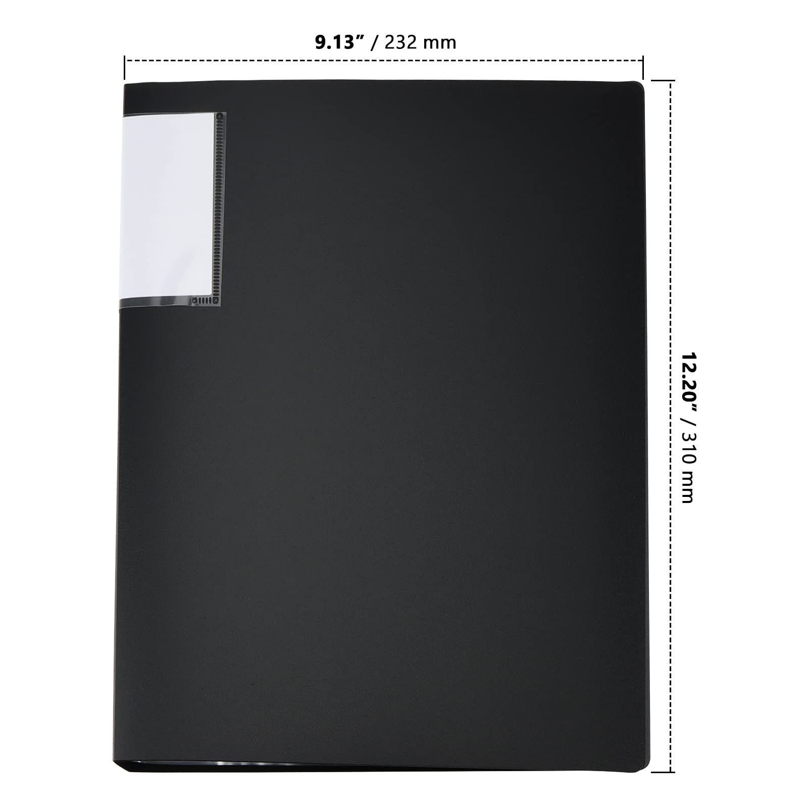 ZOENHOU 5 Pack A4 Display Book Folder, 40 Pockets Display Files A4 Folders with Plastic Pockets - Image 2