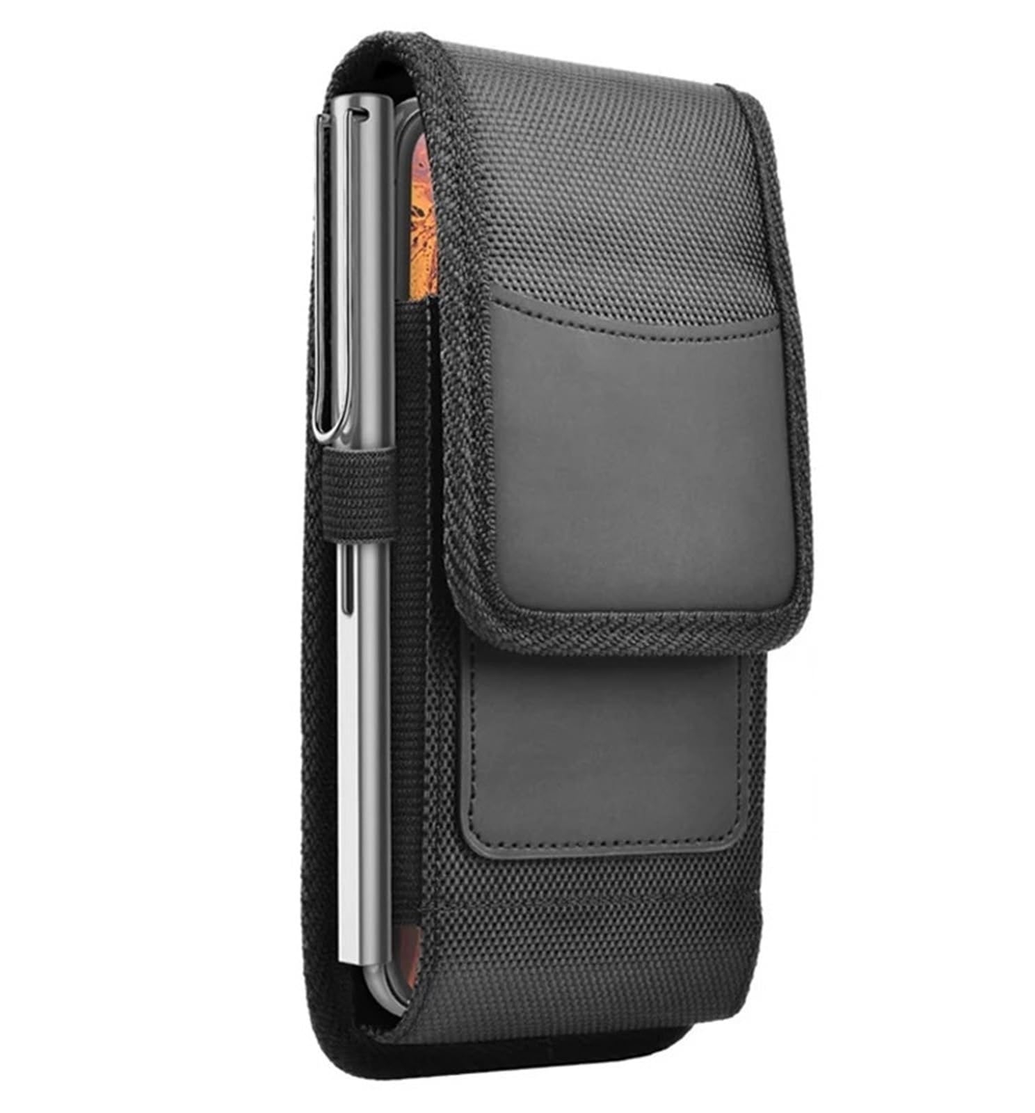 Nylon Cell Phone Belt Clip Holster Pouch Buckle Wallet Card Holder Case Cover For phone per Escursionismo, Campeggio(XXXL(for 6.9-7.5inch)