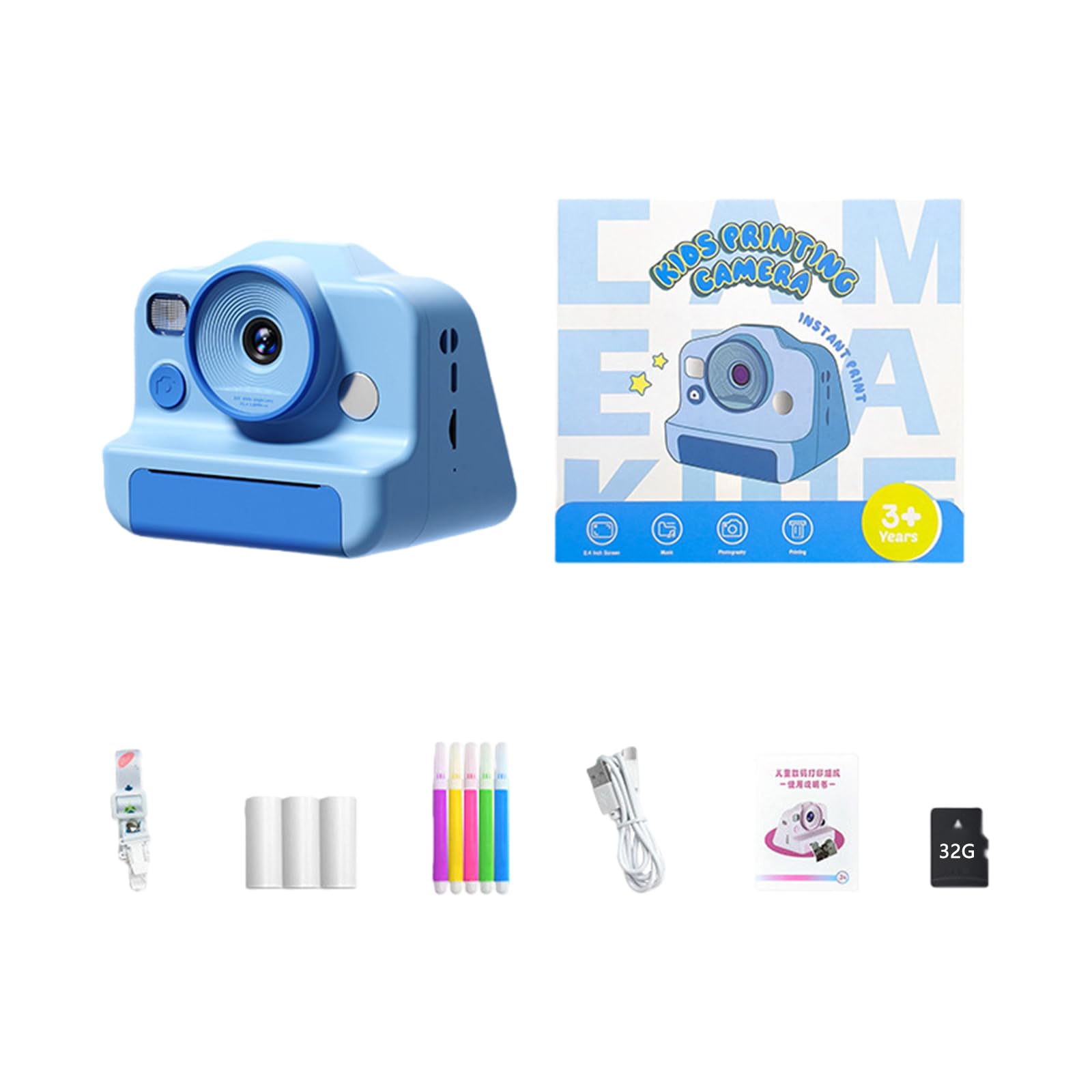 Memoria espandibile per fotocamera digitale per bambini Doppia lente Chiarezza e ricarica USB per fotografie lunghe e versatilità Fotocamera per bambini