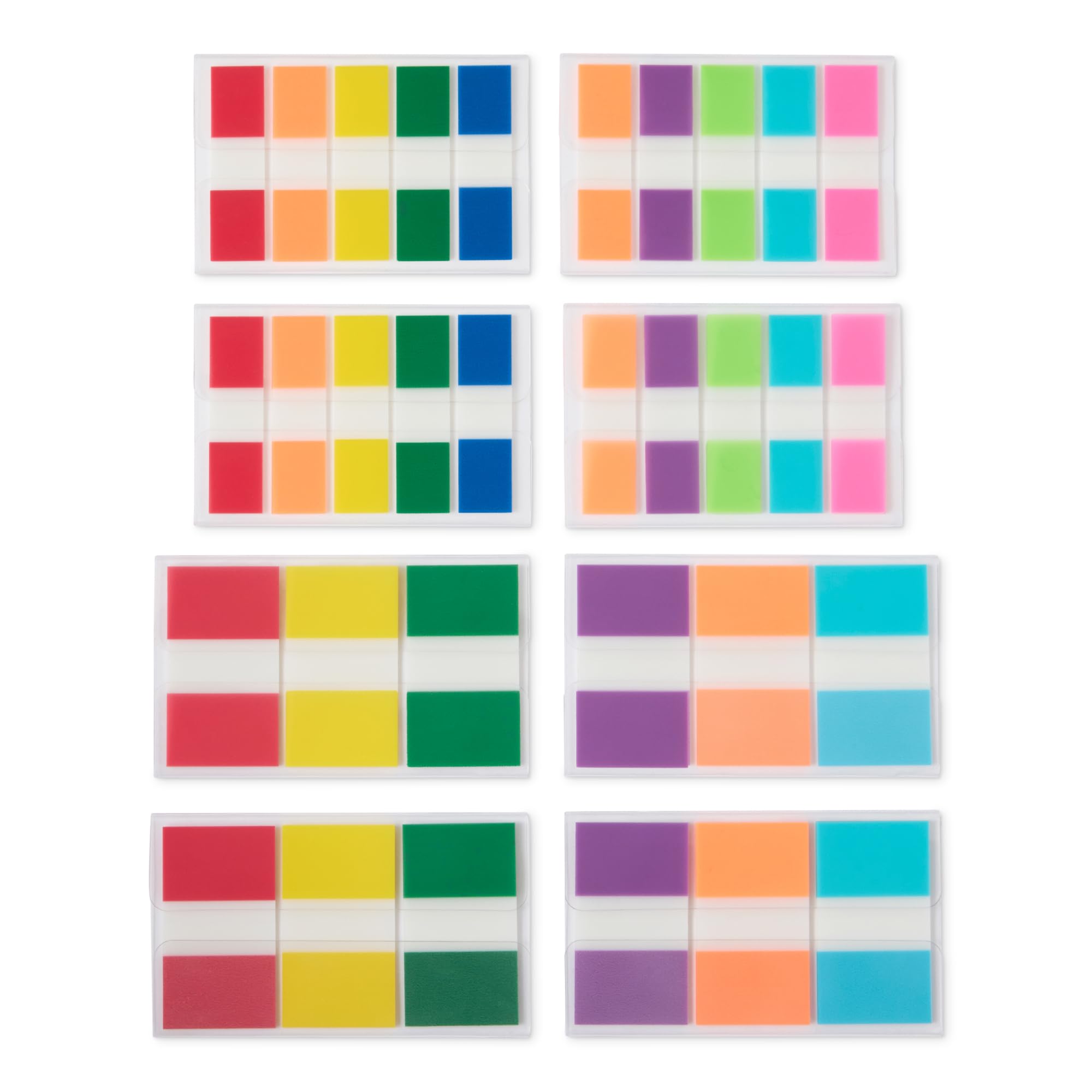 Amazon Basics Sticky Tabs, Self-Adhesive Page Markers, Colorful Book Tabs, Sticky Notes, Writable Index Tabs, Annotation Tabs for Reading Notes, Files, Office, 640 Assorted Pack