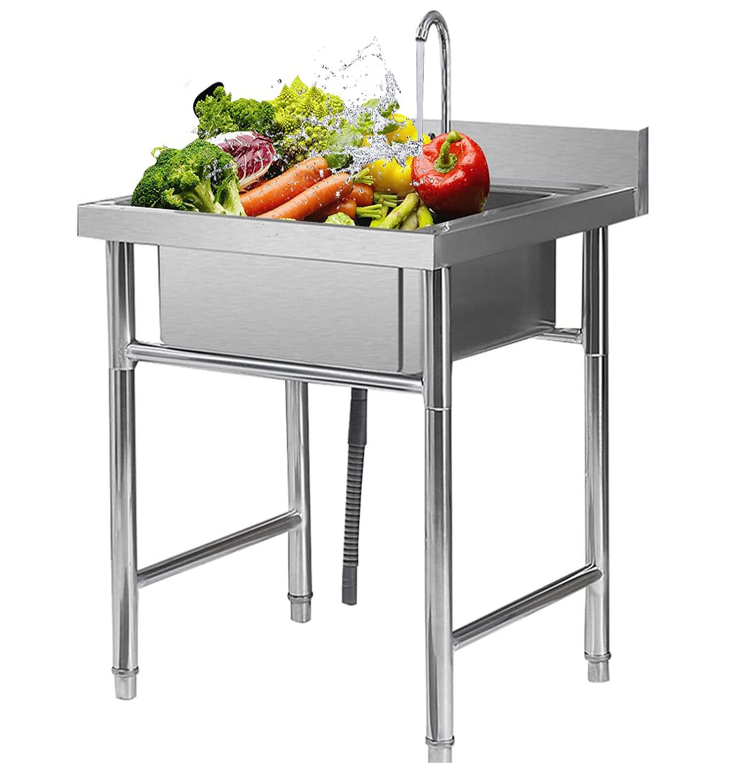 Buy 304 stainless steel utility sink outdoor kitchen sink Prep Sink