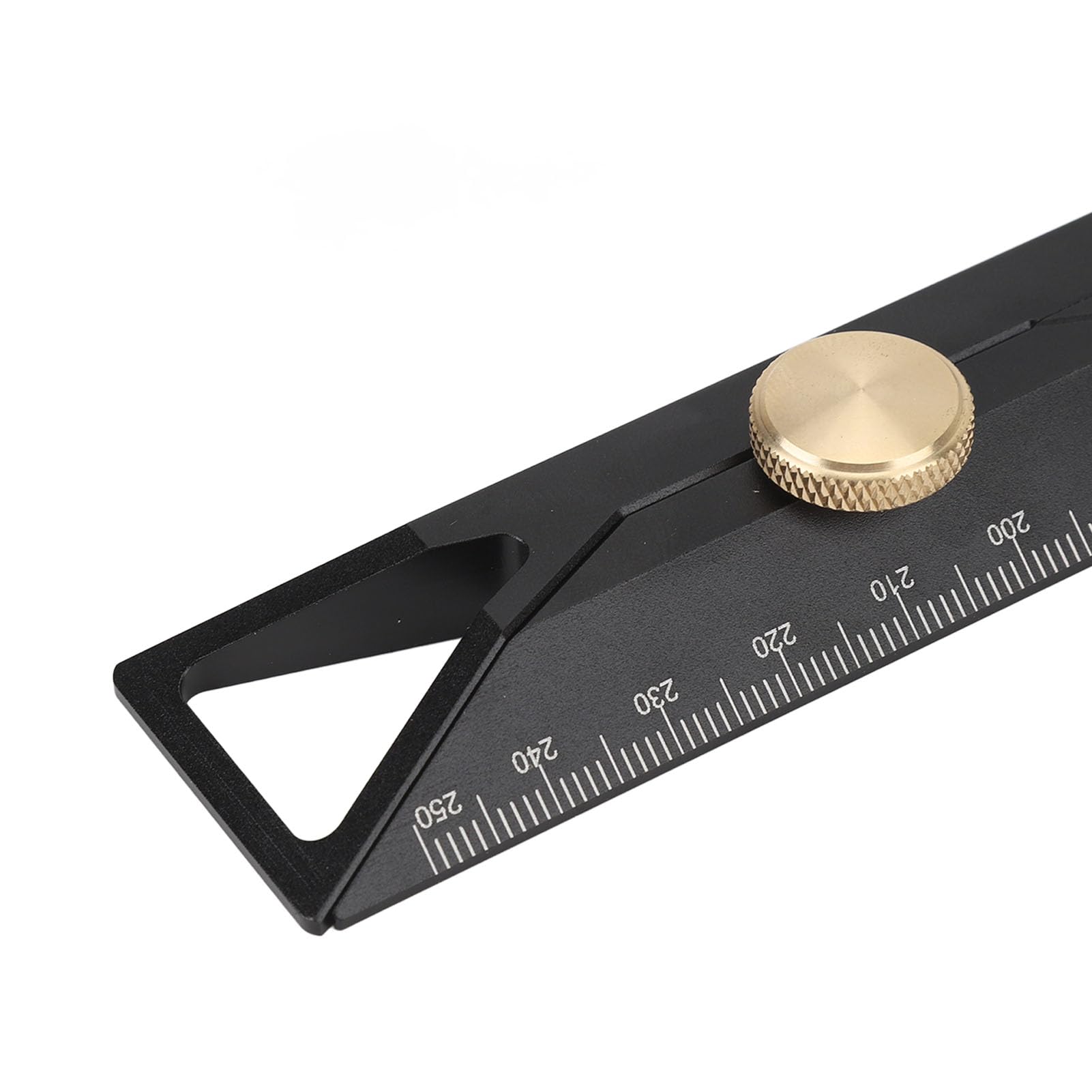 TOPINCN Regla Recta de Aleación de Aluminio, Regla de Medición de Escala Precisa de 25 Cm con Marcado Claro para Dibujo de Carpintería y Mediciones Finas, Calibre de Trazado Profesional