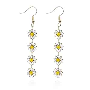 Amazon.com: Daisy & Chrysanthemum Dangle Earrings