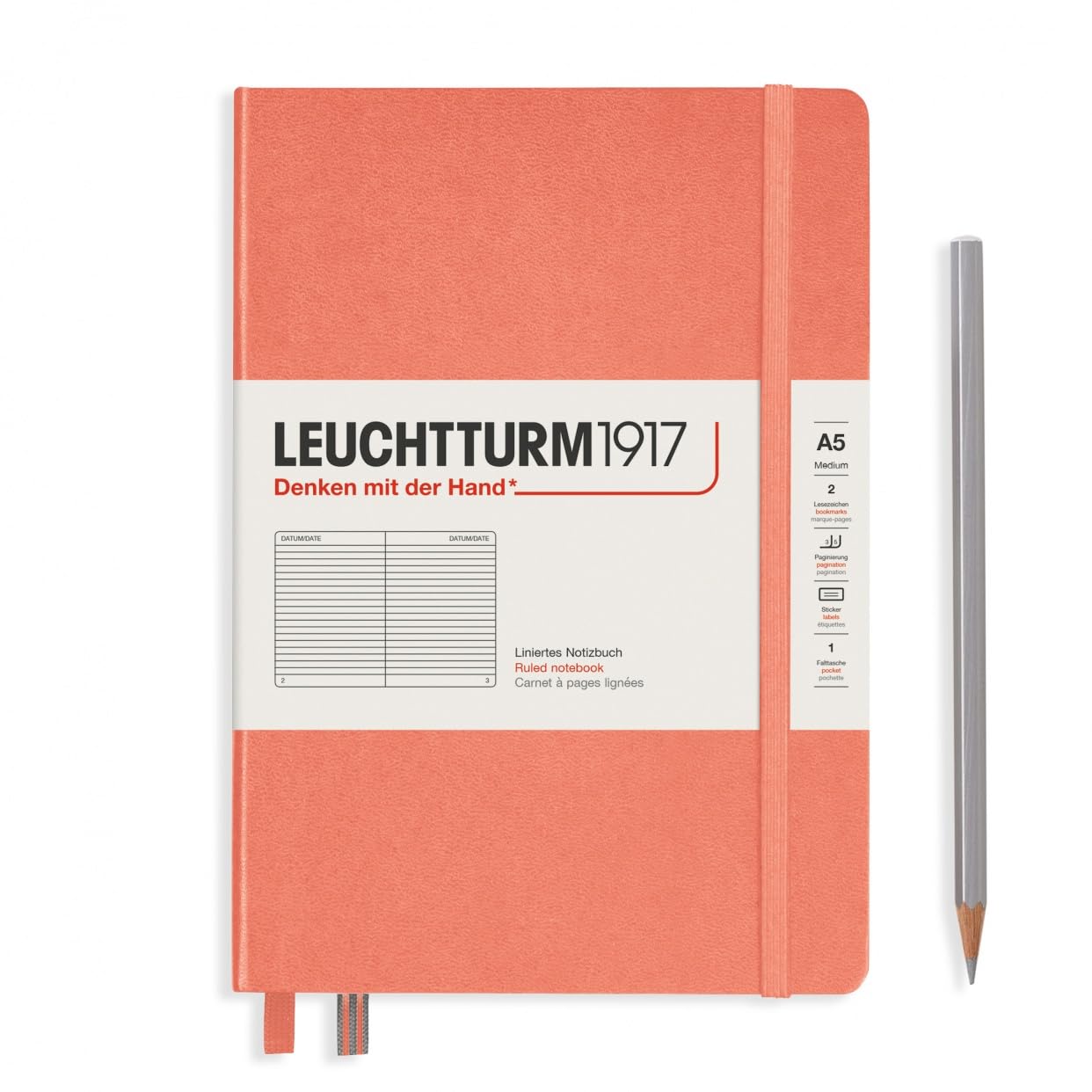 LEUCHTTURM1917(ロイヒトトゥルム1917) Leuchturm Bellini Notebook A5 Horizontal Ruled 361586