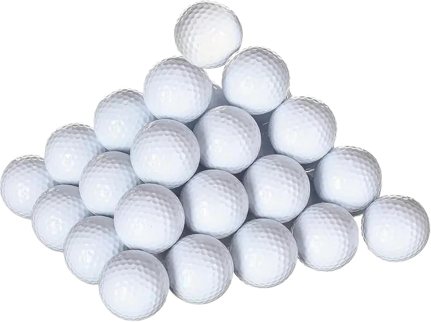 3-Layer Practice Golf Balls, 50-Pack Durable Wear-Resistant Balls for Indoor Outdoor Training