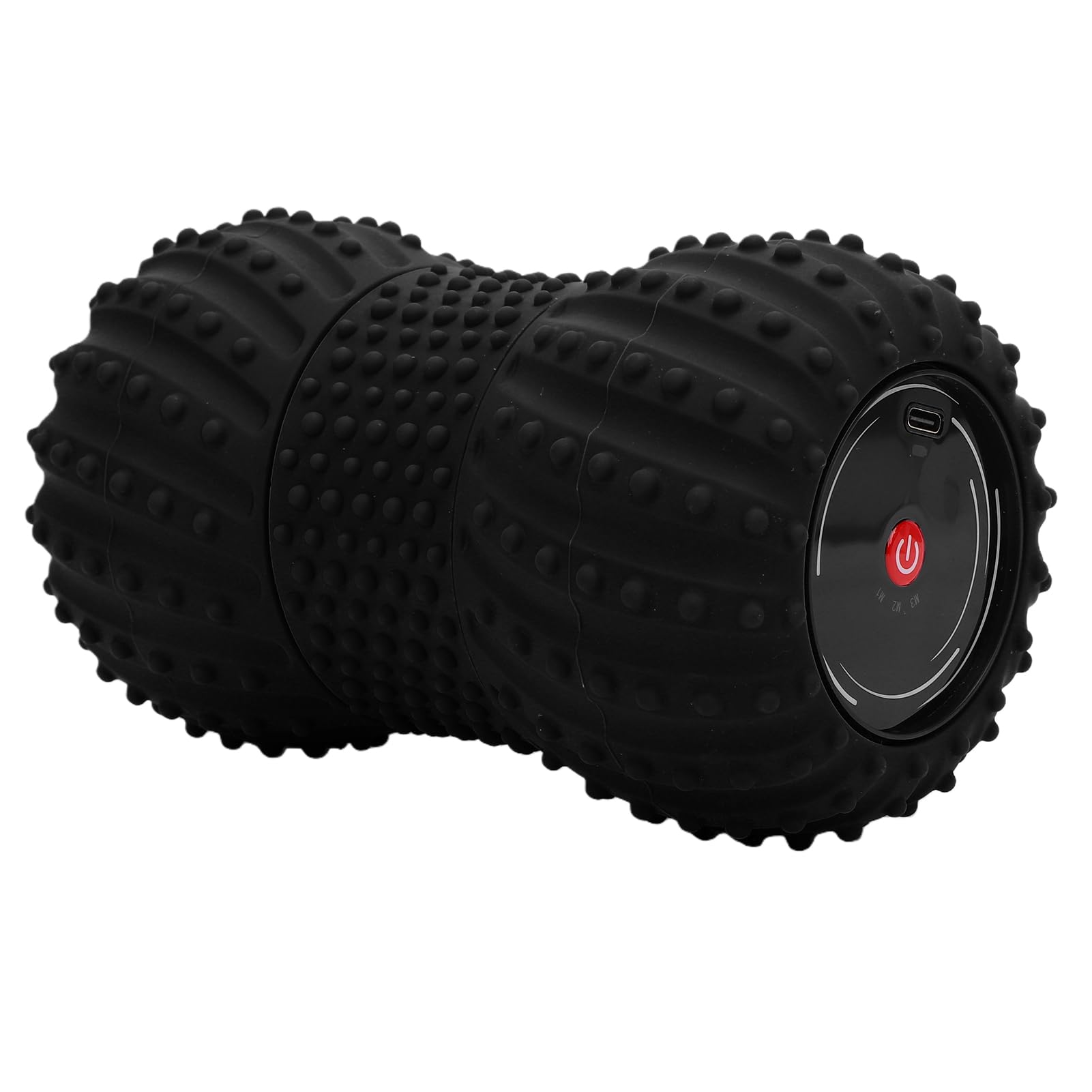 Zerodis Bola de Masaje Eléctrica de maní, Rodillo de Bola de Yoga Recargable con de Sonido Incorporado, para Masaje de Tejido Profundo y Liberación Miofascial (BLACK)