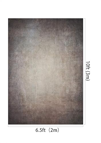 Miniatura 2 de Telón de fondo abstracto negro y gris de 6.5 pies de ancho x 10 pies de alto, tela texturizada con gradiente gris, fondo de retrato profesional,