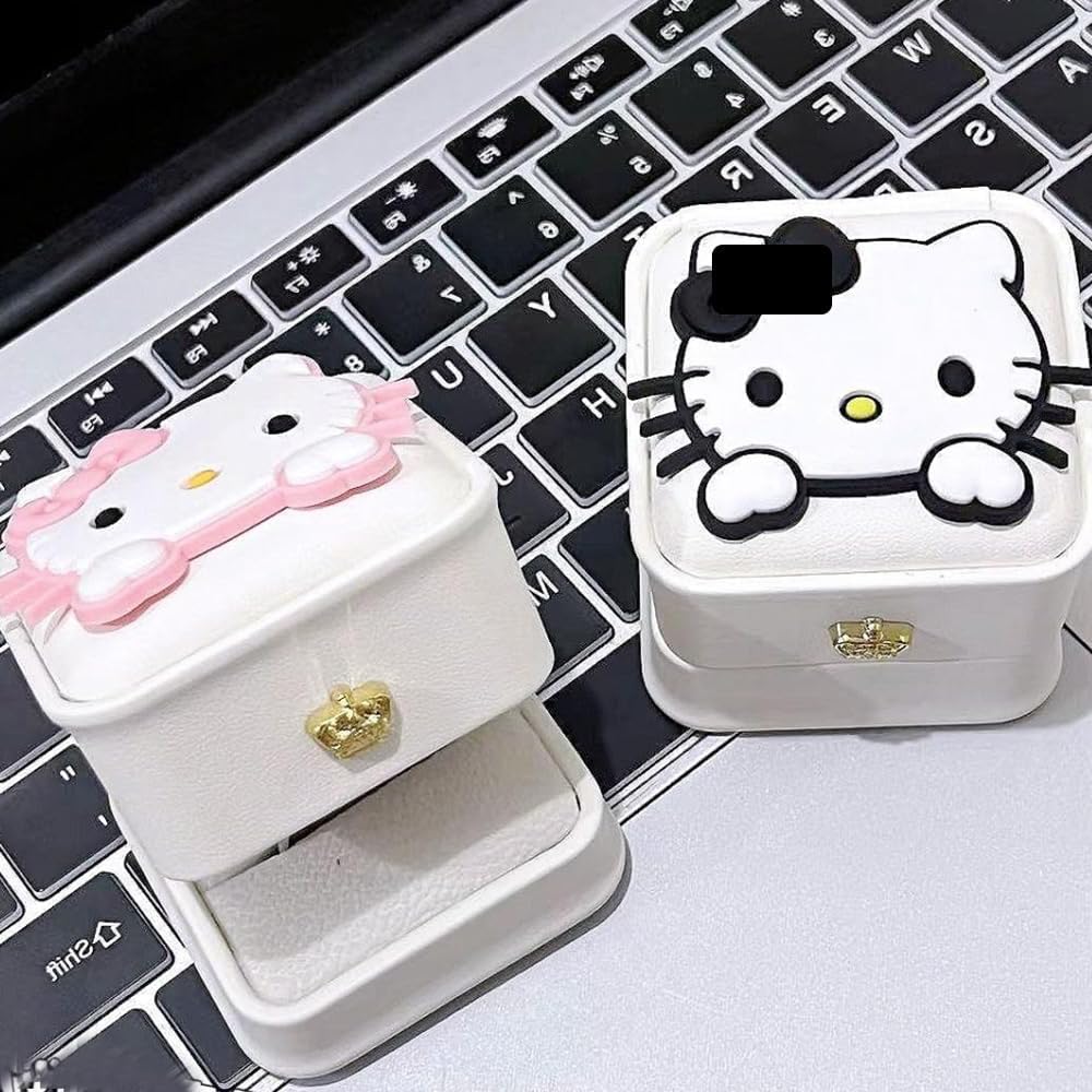 Amazon.com: 2 Pack Couples Wedding Engagement Ring Box Small Cute
